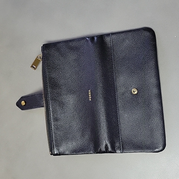 FOSSIL Wallet LAINIE Genuine Leather Black - Picture 10 of 10